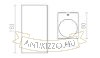 KUBI II antracitszürke 230V LED 2x3W 56° IP54 3000K