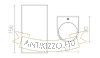 ZACK II antracitszürke 230V LED 2x3W 58° IP54 3000K