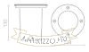 RIZZ R 125 rozsdamentes acél 230V LED 7W 46° IP67 3000K