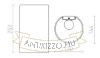 Kép RON W 15/25 fali lámpa  Chintz lime/fehér PVC 230V LED E27 15W