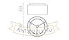 Kép DOUBLE 55/30 lámpabúra  Chintz narancssárga/fehér PVC  max. 23W