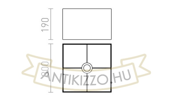 Kép TEMPO 30/19 lámpabúra  Polycotton fehér/fehér PVC  max. 23W