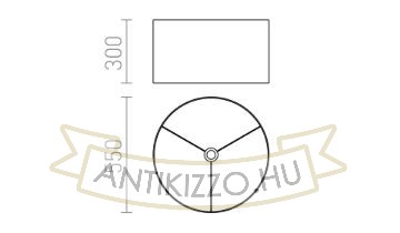 Kép RON 55/30 lámpabúra  Polycotton fekete/arany fólia  max. 23W