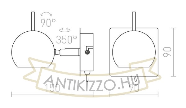 Kép GLOSSY I   króm 230V LED GU10 8W