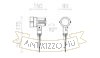 GARY LED leszúrható szürke  230V LED 10W 45° IP65  3000K