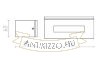 WOOP fali lámpa antracit  230V R7s 78mm 12W IP54