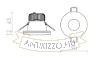 Kép KAY R süllyesztett lámpa szatén üveg 230V/350mA LED 5W 3000K