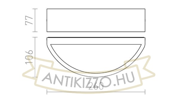 LESA fali lámpa fekete  230V LED E27 15W IP54