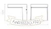 VECINO fali lámpa ezüstszürke 230V LED 5W IP54 3000K