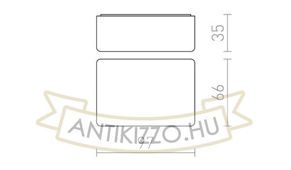 Kép DARK SENSOR 2-100 Lux felületre szerelhető fekete  230V  IP44