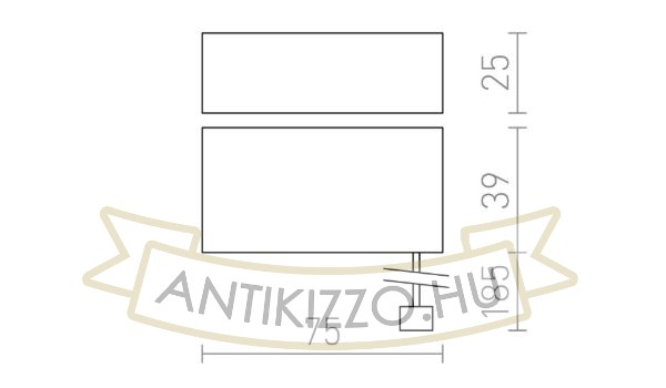 Kép DARK SENSOR 5-50 Lux  beépíthető fehér  230V  IP44
