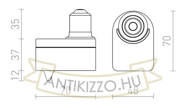 Kép SENSOR E27    230V E27 60W 360°
