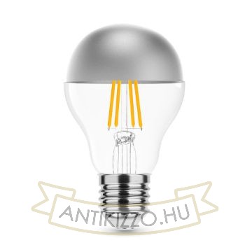 Filament A60 Silver Top LED izzó ezüst tetővel