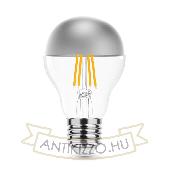 Filament A60 Silver Top LED izzó ezüst tetővel