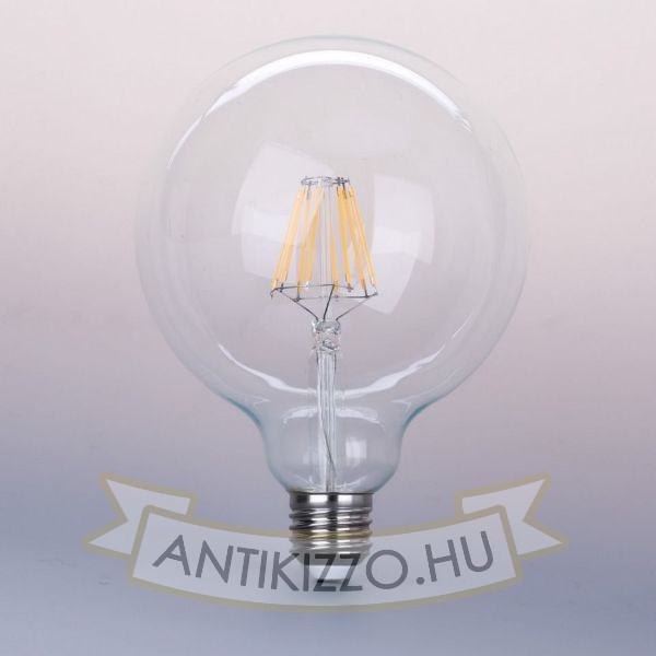 LED filament dekor izzó - G95 - 8 watt E27 960LM