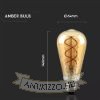 LED filament dekor izzó - ST64 Spiral - 5 watt
