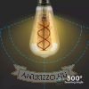 LED filament dekor izzó - ST64 Spiral - 5 watt