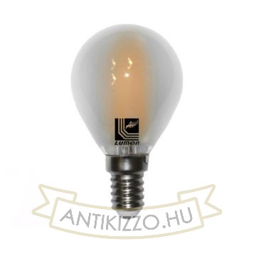LED Filament Opál Mini G45 6W E14 Szabályozható Meleg fehér