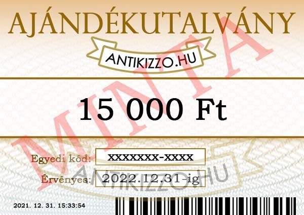 Antikizzo.hu ajándékutalvány 15 000 Ft