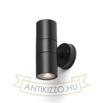 SORANO FALI Kültéri fali lámpa fekete GU10 foglalattal - IP44
