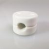 Fehér porcelán kábelrögzítő - dupla rögzítő csavarral