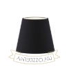 NIZZA 18/15 lámpabúra  Polycotton fekete/fehér PVC  max. 28W