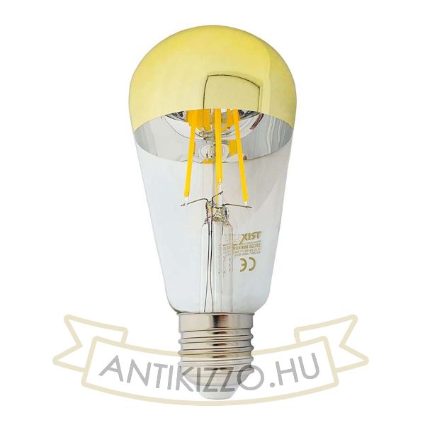 LED filament dekor izzó - tükrös arany - 8W - 4200K