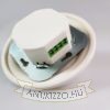 Porcelán dimmer 5–150 W teljesítménytartománnyal, fehér keretben