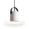 JULIETTA 16 függö lámpa opál üveg/fekete 230V E27 20W