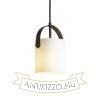JULIETTA 16 függö lámpa opál üveg/fekete 230V E27 20W