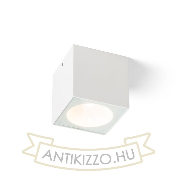 SENZA SQ mennyezeti lámpa fehér tiszta üveg 230V LED 6W IP65 3000K