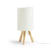 RUMBA asztali lámpa  fehér PVC/fa 230V E14 11W