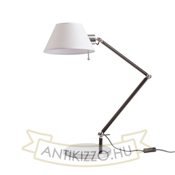 MONTANA asztali lámpa fehér/fekete króm 230V E27 28W