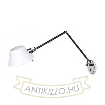 MONTANA fali lámpa fehér/fekete króm 230V E27 28W