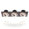 SHARM SQ III süllyesztett lámpa fekete réz/réz 230V LED 3x10W 24°  3000K