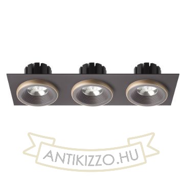 SHARM SQ III süllyesztett lámpa barna/gyöngyházarany  230V LED 3x10W 24°  3000K