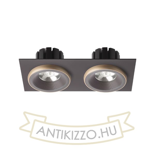 SHARM SQ II süllyesztett lámpa barna/gyöngyházarany  230V LED 2x10W 24°  3000K