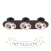SHARM R III süllyesztett lámpa fekete réz/réz 230V LED 3x10W 24°  3000K