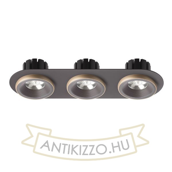 SHARM R III süllyesztett lámpa barna/gyöngyházarany  230V LED 3x10W 24°  3000K