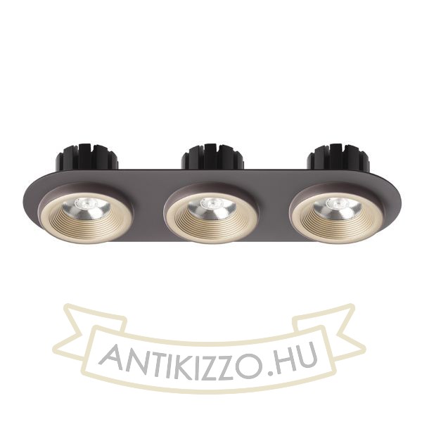 SHARM R III süllyesztett lámpa gyöngyházarany/barna  230V LED 3x10W 24°  3000K