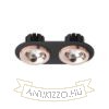 SHARM R II süllyesztett lámpa fekete réz/réz 230V LED 2x10W 24°  3000K