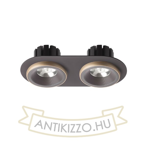 SHARM R II süllyesztett lámpa barna/gyöngyházarany  230V LED 2x10W 24°  3000K
