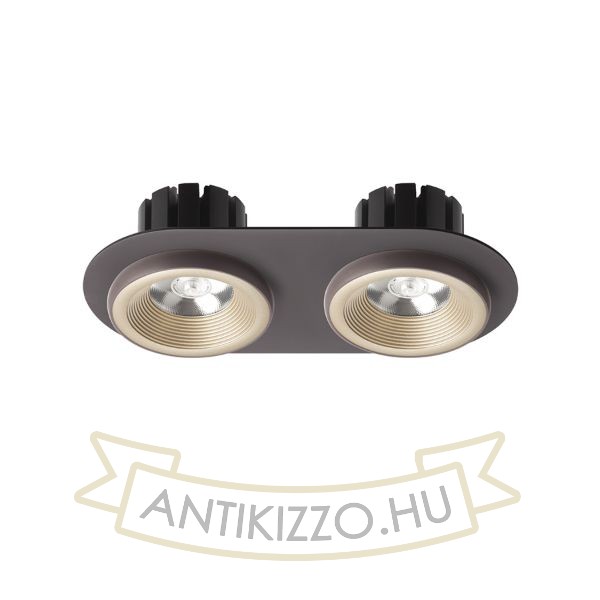 SHARM R II süllyesztett lámpa gyöngyházarany/barna  230V LED 2x10W 24°  3000K