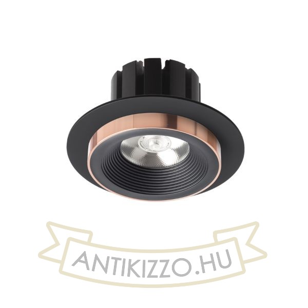 SHARM R I süllyesztett lámpa fekete/fekete réz 230V LED 10W 24°  3000K