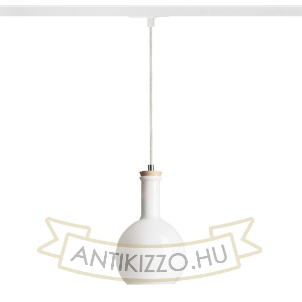 PULIRE RD egy áramkörös sínre  opál üveg/fa 230V E14 28W
