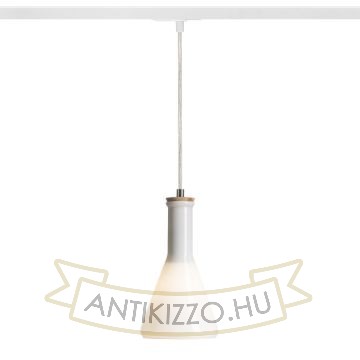 PULIRE CON egy áramkörös sínre  opál üveg/fa 230V E14 28W
