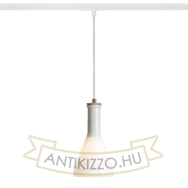 PULIRE CON egy áramkörös sínre  opál üveg/fa 230V E14 28W