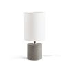 CAMINO asztali lámpa búrával fehér cement 230V E27 28W