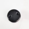 Fekete porcelán kábelrögzítő - dupla rögzítő csavarral