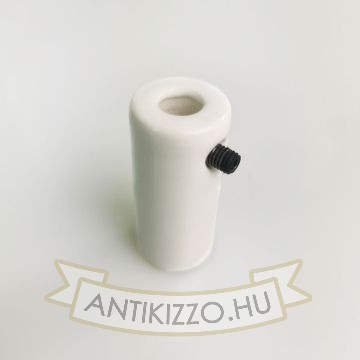 Fehér porcelán kábelvezető mennyezeti rögzítéshez